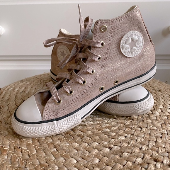 Converse Shoes Converse Big Girls Rose Gold Hitops Poshmark